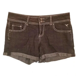 𝅺GRANE black denim Cuffed shorts Size 9 juniors